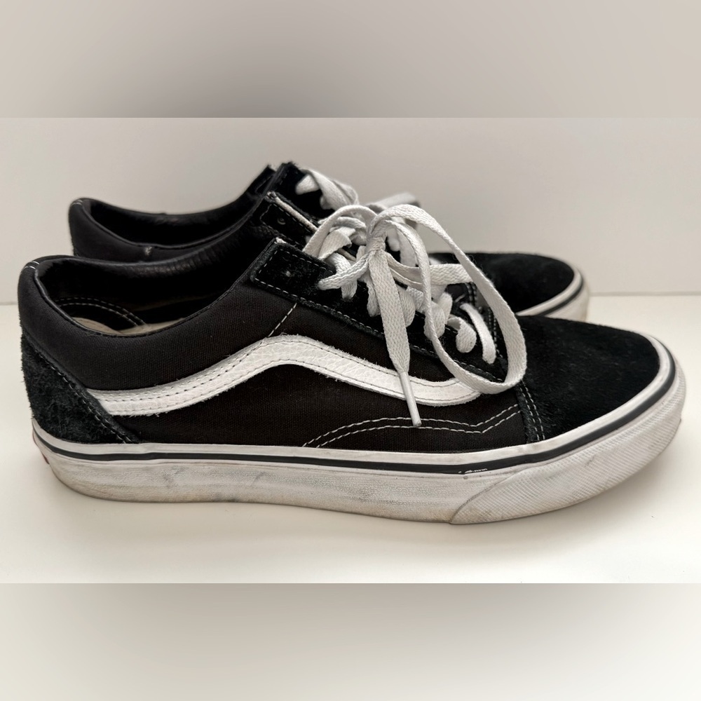 VANS Black Suede and Canvas Sneakers - Picture 5 of 9